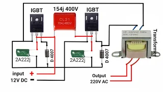 220V AC Powerful inverter 12V To 220V AC inverter #pbexperiment