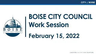 Boise City Council - Work Session