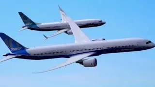 See Boeing's two new jets fly in unison