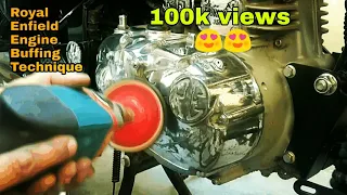 Royal Enfield engine buffing at home | DIY | #mehrariderzz |