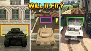 WILL TANK FIT IN GTA GARAGE? (FINDING THE REALISTIC DETAILS IN EVERY GTA)