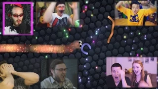 "Реакции Летсплейщиков" на Поражение в Slither.io