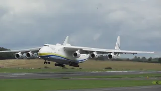 World's Biggest Plane Antonov AN225 Myria at Glasgow Prestwick Airport - 02.08.2020