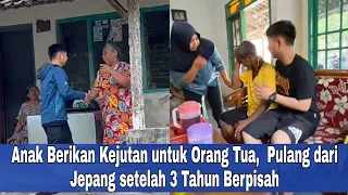 Viral Video Haru Anak Berikan Kejutan Untuk Orang Tua, Pulang Dari Jepang Setelah 3 Tahun Berpisah