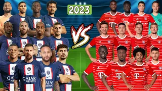 Paris Saint Germain vs FC Bayern Münich (Messi-Neymar-Mbappe-Kimmich-Mane-Neuer-Gnabry-Müller-Sane)