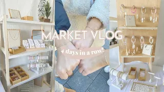 Come with me for 4 Days of Markets in a Row | Permanent Jewelry Pop-Up | Small Business Owner