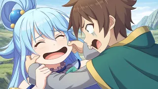 KAZUMA Y AQUA - MOMENTOS DIVERTIDOS AUDIO LATINO - KONOSUBA