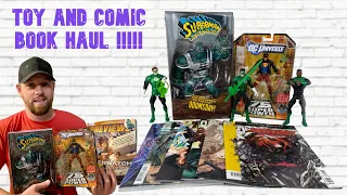 Comic Book and Toy Haul.....Diamond Select Previews.....DC Universe, Marvel Legends, Mattel