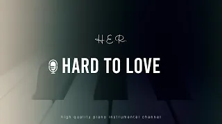 H.E.R. - Hard To Love (Karaoke Piano Instrumental)