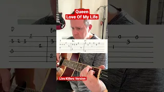 Queen Love Of My Life Guitar Tab Acoustic Live Killers Album Version