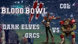 2770 Orcs! Blood Bowl 2 - Dark elves (the Sage) vs Orcs - COL G87