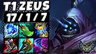 T1 Zeus Jax vs Renekton [ TOP ] Patch 13.6 Korea Challenger ✅