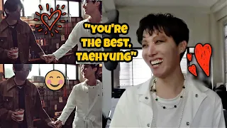 VHOPE : Hobi Couldn't Stop Smiling During Tae's Surprise Visit | Story Time