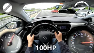 2021 Opel Corsa F | TOP SPEED ON GERMAN AUTOBAHN | 195km/h