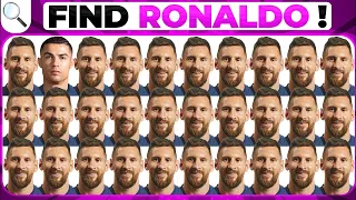 Can you Find Ronaldo ? ~ IQ improve Football Quiz ⚽ Where is Mbappe ? Messi ? Ronaldo ?