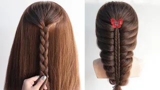 new trick for long hair hairstyle | easy hairstyle | hairstyle for beginners