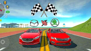 Car Simulator 2 | Mazda VS Skoda | 6 VS Octavia RS | Race & Top Speed | Car Games Android Gameplay