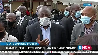 Ramaphosa asks for Zuma to be given time and space to think