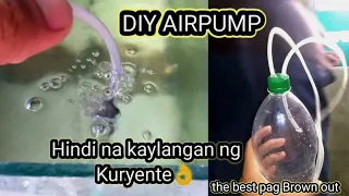 DIY Airpump| No kuryente? No Problem | Emergency airpump kapag brownout!!!