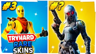 Top 10 MOST PRO TRYHARD RARE SKINS (1200 V-BUCKS SKINS) In Fortnite!(Chapter 2 Season 4 Sweaty Skin)