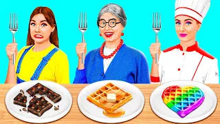 Reto De Cocina Yo vs Abuela | Utensilios de Cocina y Trucos Para Padres de Fun Fun Challenge