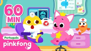 Onde dói? Pinkfong e Família Tubarão 🏥 | + Completo | Pinkfong, Bebê Tubarão! Canções para Crianças