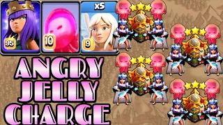 Angry Jelly Charge is Insanly Strong: Powerful Th16 Attack Strategy 2204 Clash of Clans Town Hall 16