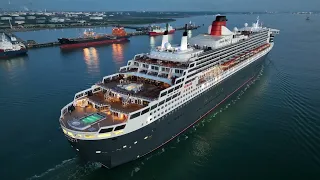 Queen mary 2 Southampton arrival  08.05.2022 (4k)