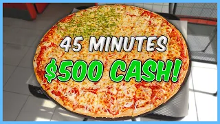 $500 TEAM PIZZA CHALLENGE w/ @RandySantel (BIGGEST I'VE EVER ATTEMPTED!)