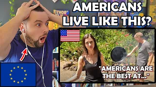 European Reacts to How Americans Live