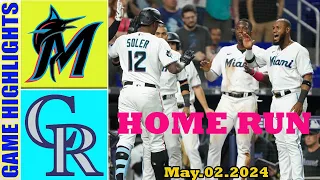Marlins vs. Rockies [FULL GAME HIGHTLIGHTS]   (05/02/24)| MLB Season 2024