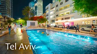 Exploring the Magic of Tel Aviv at Night. City Walk