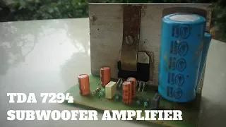 Tda7294 subwoofer amplifier circuit