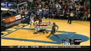 JaVale Mcgee runs over James Jones - 12-18-2010