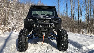 Polaris General XP Extreme cold weather review of Inferno heater and Spike upper doors!