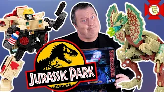 TRANSFORMERS x JURASSIC PARK Autobot JP12 & Dilophocon Review