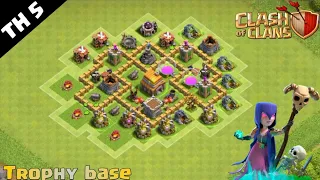 EPIC Town Hall 5 (TH5) TROPHY Base 2018!! COC New BEST Th5 Trophy Base Design - Clash of Clans
