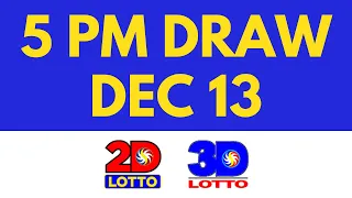 5pm Lotto Result December 13 2023 [Swertres Ez2]