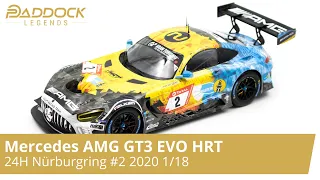 Mercedes AMG GT3 Evo #2 HRT 24h Race Nürburgring 2020 1/18 scale model