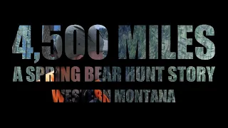 4,500 Miles : A Spring Bear Hunt Story