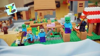 MINECRAFT SURVIVAL. How to survive in the Village of Minecraft. LEGO The Village Minecraft.
