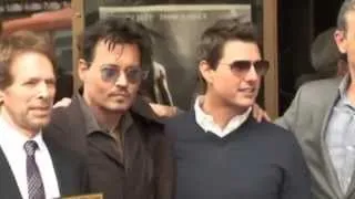 Johnny Depp and Tom Cruise honour Jerry Bruckheimer's Hollywood star