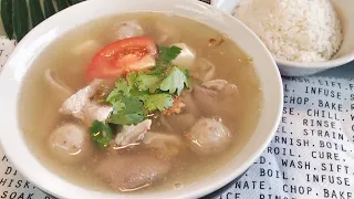 Easy Singapore Recipe: Pig Organ Soup 猪杂汤 Yummy Chinese Soup