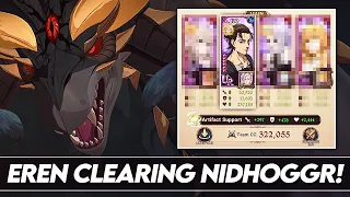 CAN EREN JAEGER BEAT THE HARDEST DEMONIC BEAST?! NIDHOGGR SHOWCASE! (PvE Showcase) 7DS Grand Cross