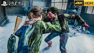 The Last of Us Part 1 Remake PS5 - Aggressive Gameplay / Winter (Grounded No Damage) 4K / 60FPS