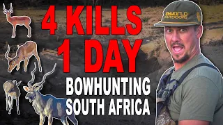 4 Bowhunting Kills in 1 Day over South Africa Waterhole