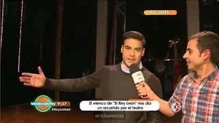 Carlos Rivera y el elenco de El Rey León México nos dan recorrido por el teatro