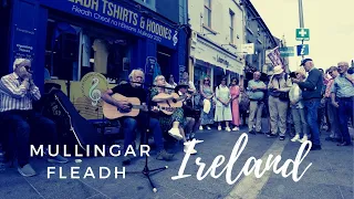 {4k} Mullingar Fleadh Cheoil Ireland 2022 Walking Tour