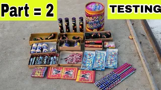 15 types Of Diwali Crackers Testing | 2019 Diwali Stash Testing | New Crackers Testing | New Cracker