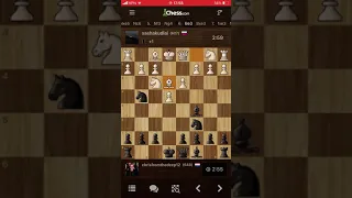 600 rated declined Stafford Gambit queen trap at Chess.com